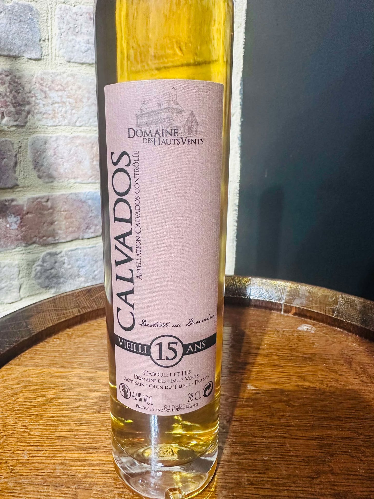 Calvados vieilli fut chêne 15 ans - 35 cl