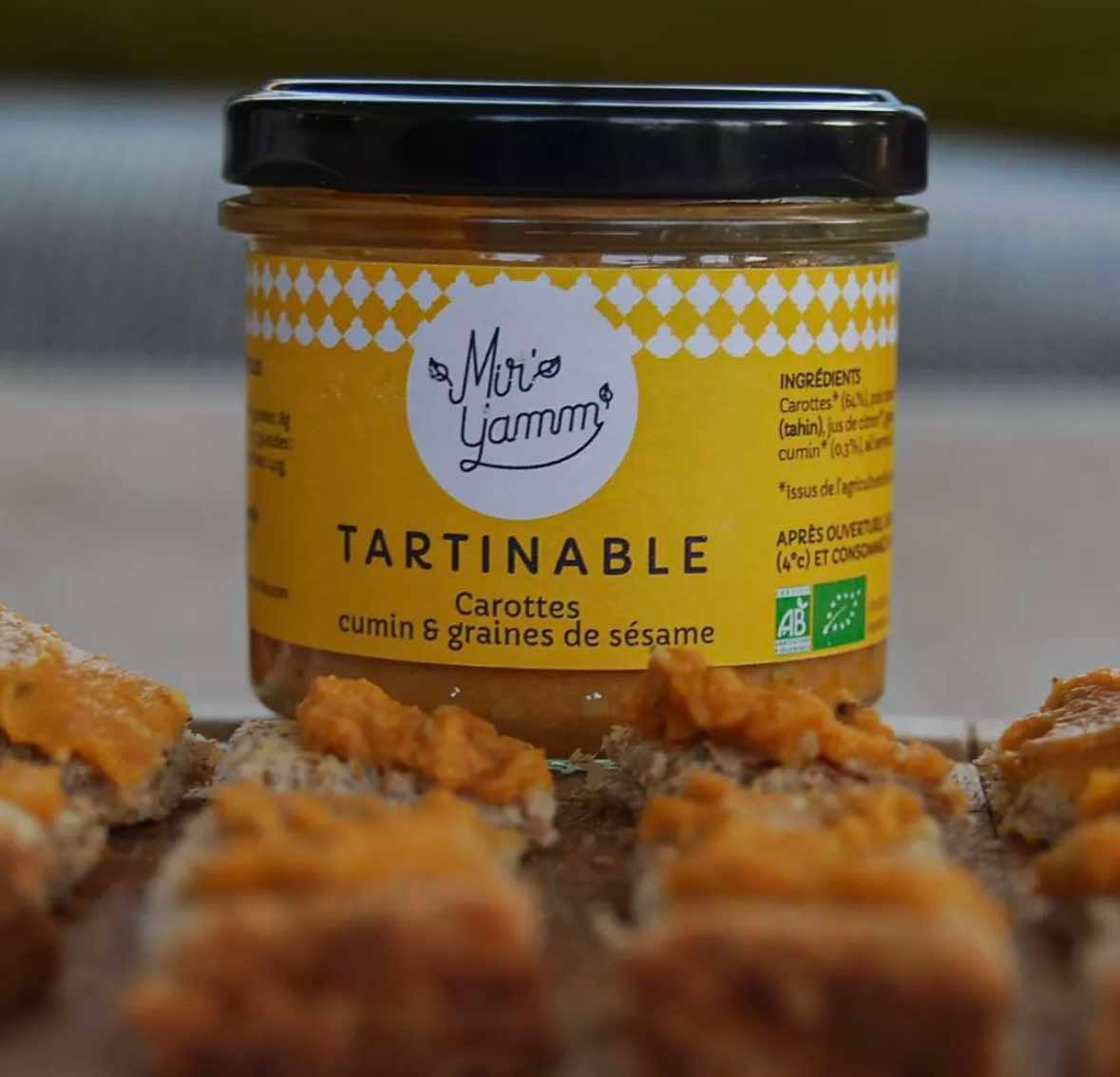 tartinable Carottes, cumin & graines de sésame