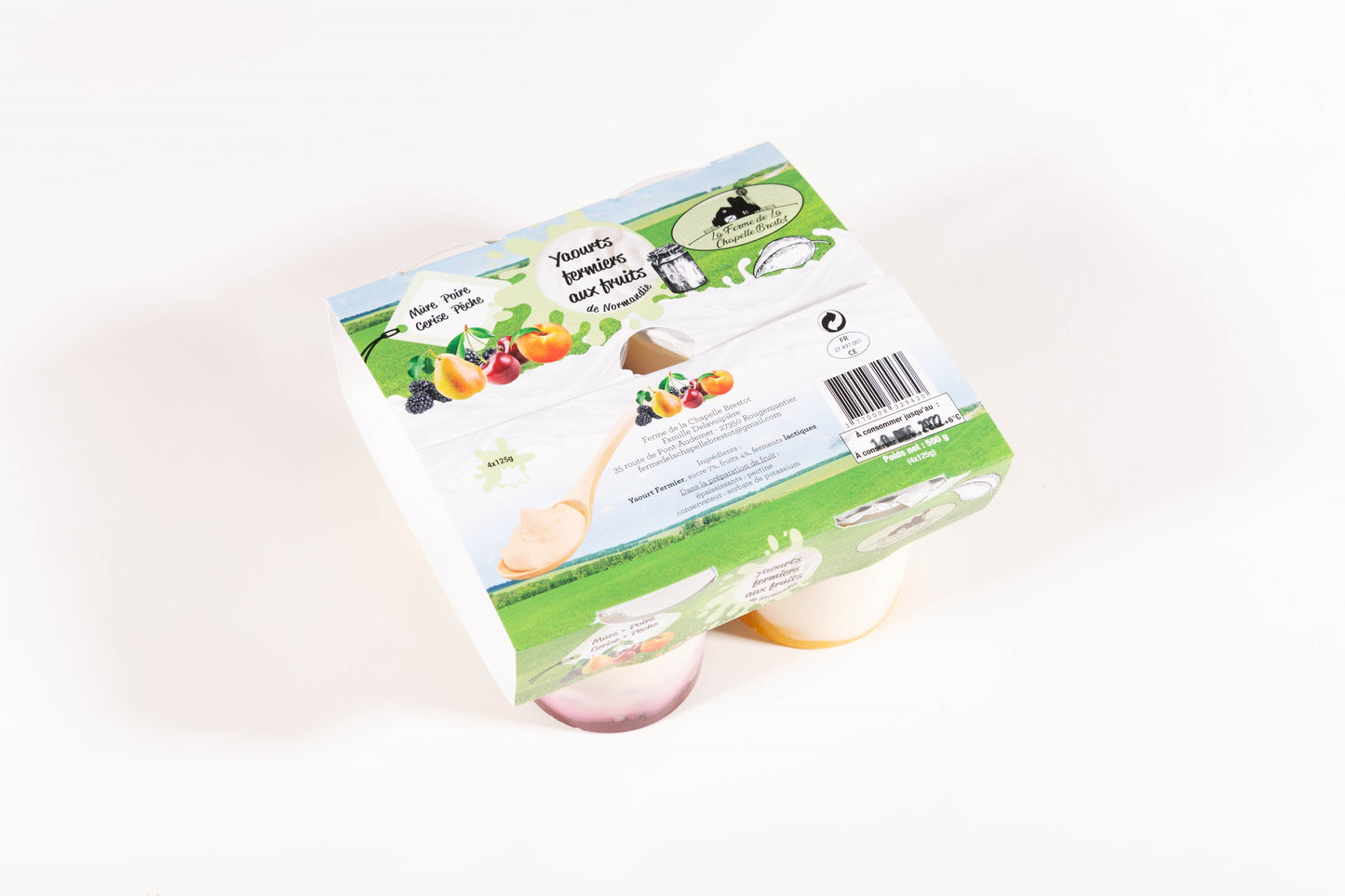 Yaourts sur lit de fruits x 4