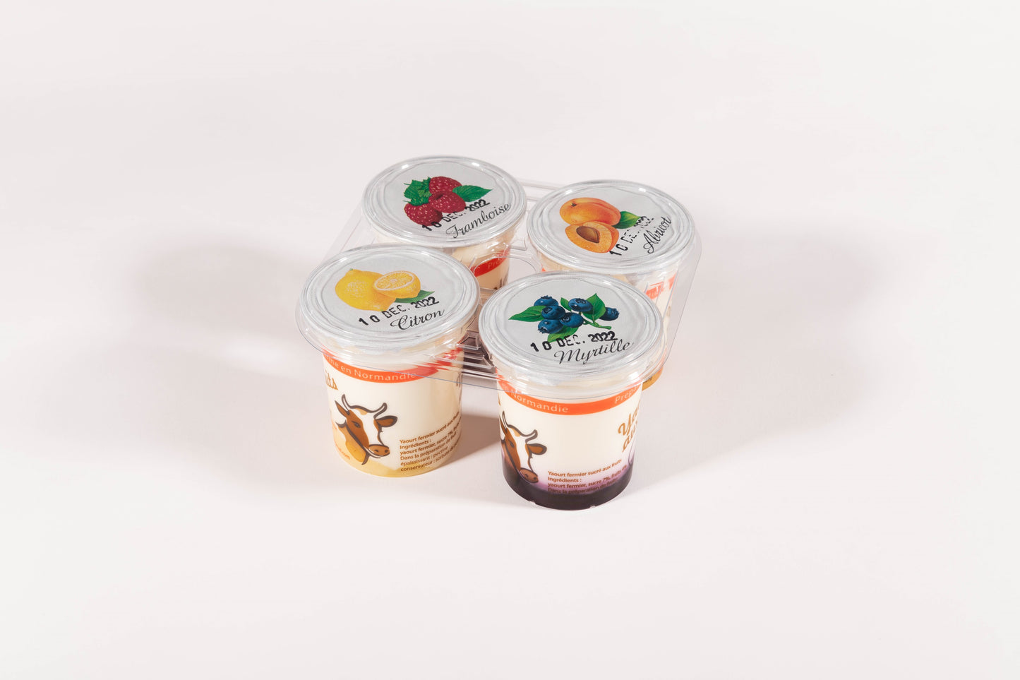 Yaourts sur lit de fruits x 4