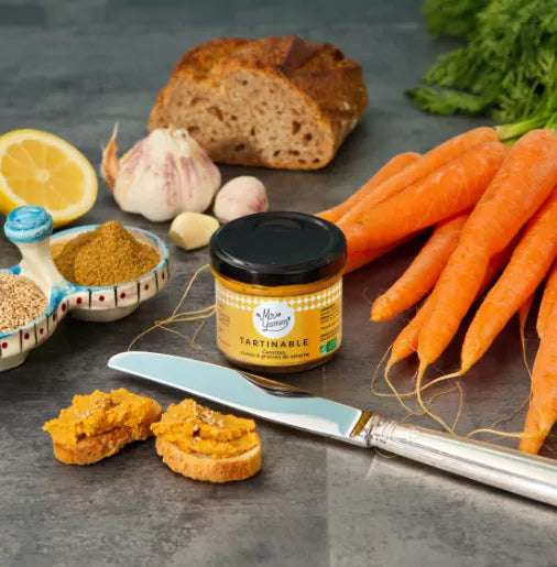 tartinable Carottes, cumin & graines de sésame
