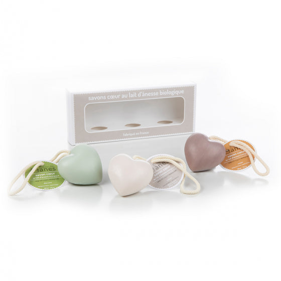 Coffret Savons Cœurs Monoï - Nature - Aloe Vera