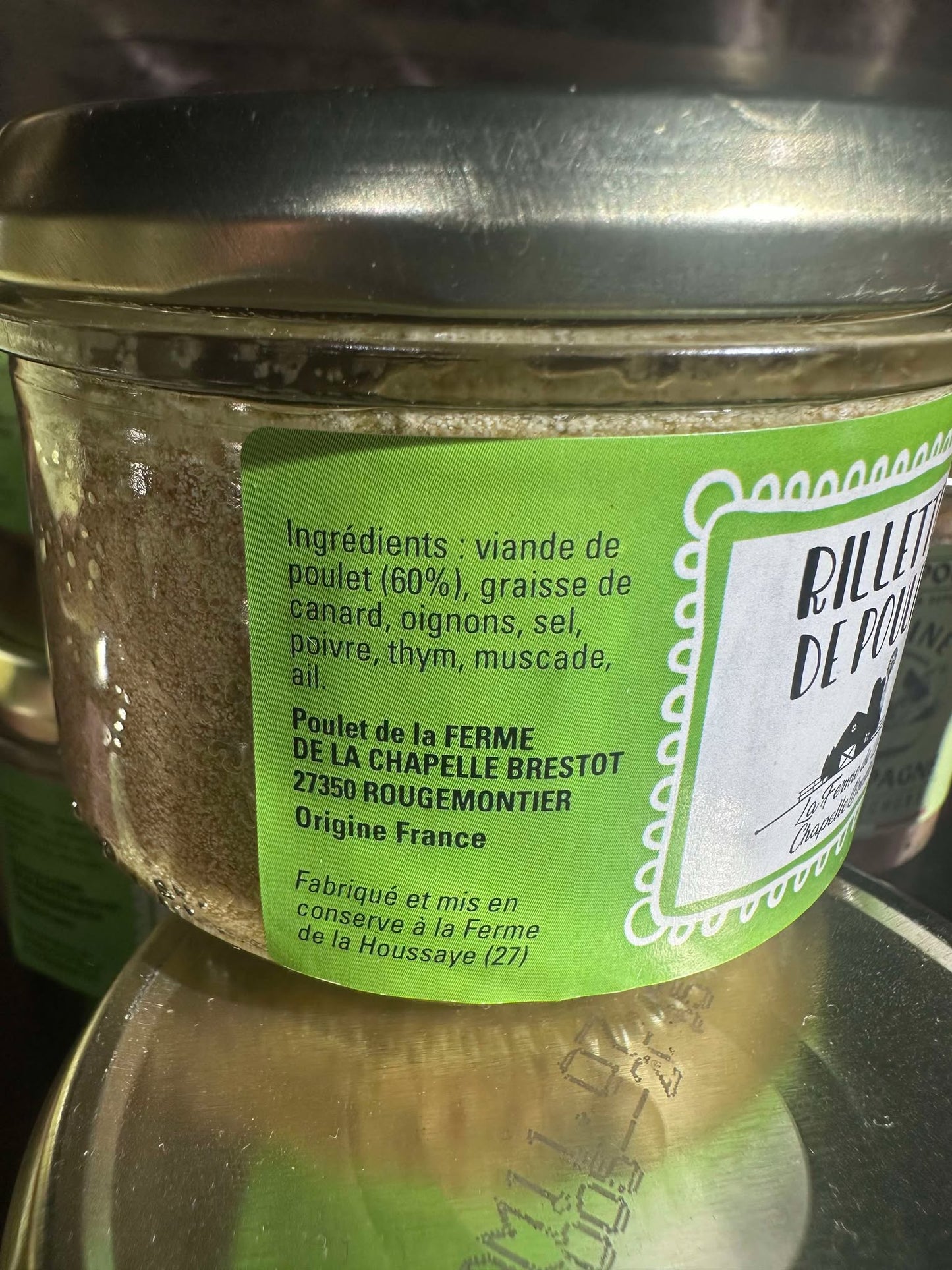 Rillettes de Poulet Fermière