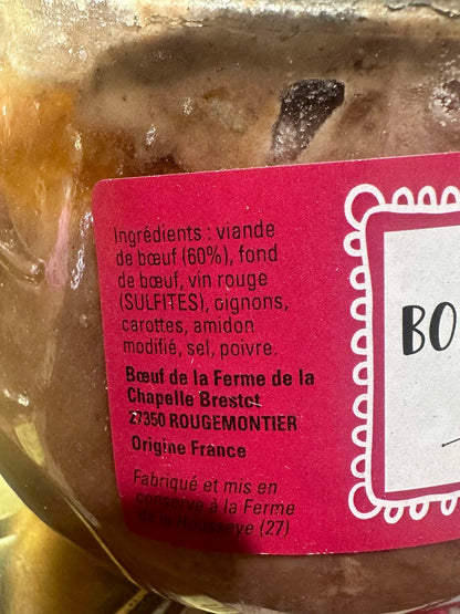 Bœuf Bourguignon /3 personnes