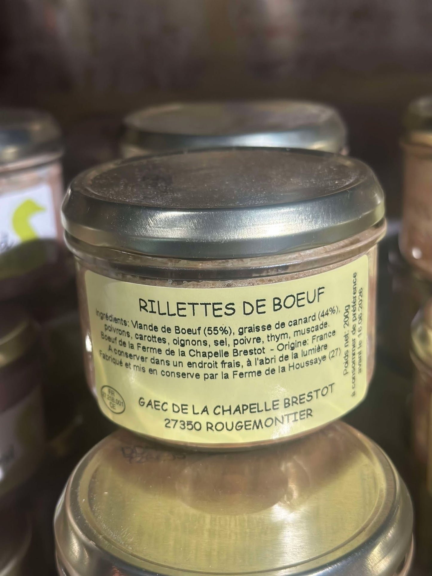 Rillettes de Bœuf 200g