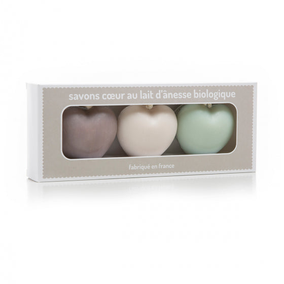 Coffret Savons Cœurs Monoï - Nature - Aloe Vera