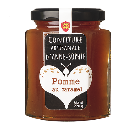 Confiture Artisanale Pommes Caramel  220gr